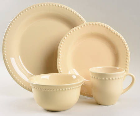 Emma Yellow 4 Piece Place Setting