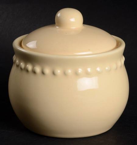 Emma Yellow Sugar Bowl & Lid