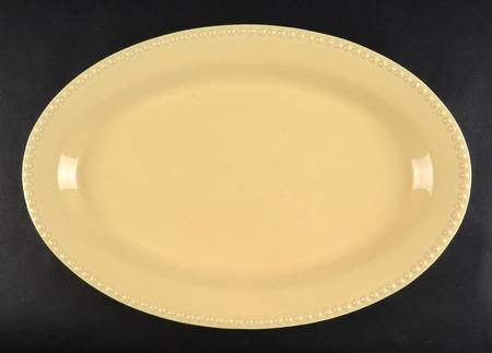 Emma Yellow 16" Oval Serving Platter
