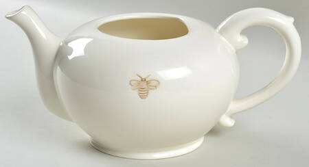 Bee Ivory Teapot No Lid