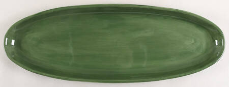 Sausalito Moss Green 20" Fish Platter