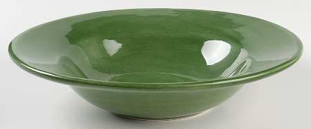 Sausalito Moss Green Large Rim Soup Bowl