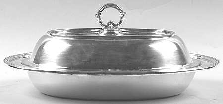 Silverplate Hollowware Double Vegetable Bowl