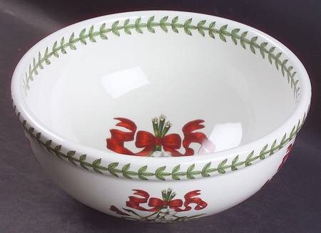Botanic Garden Mistletoe 9" Salad Serving Bowl