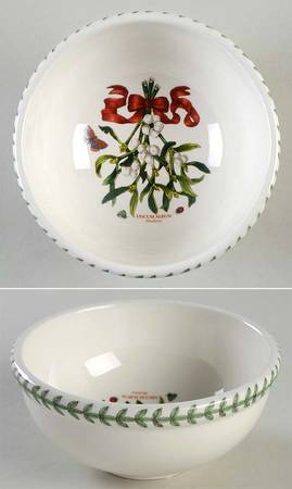 Botanic Garden Mistletoe Individual Salad/Dessert/Fruit Bowl