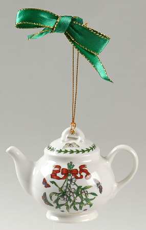 Botanic Garden Mistletoe Teapot Ornament