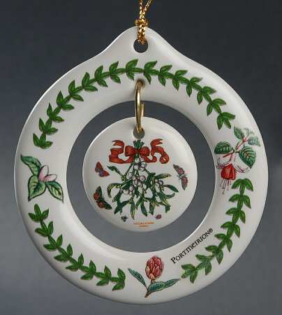 Botanic Garden Mistletoe Wreath Ornament