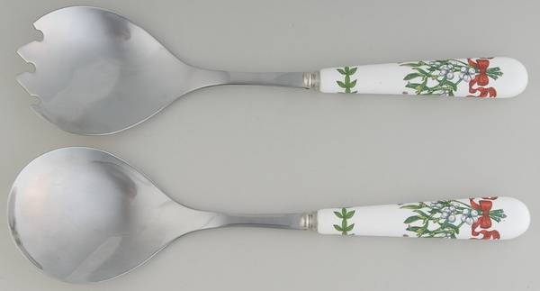 Botanic Garden Mistletoe (2 Piece) Salad Set with Stainless Bowl