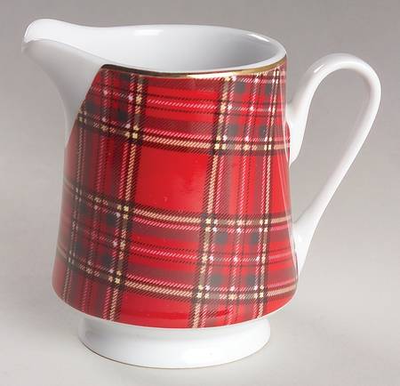 Red Plaid Creamer