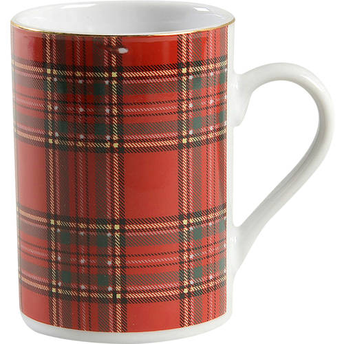 Red Plaid Mug by Pacific Rim