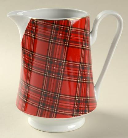 Red Plaid 36 Oz Pitcher