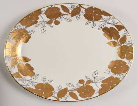 Carolina Blossoms 14" Oval Serving Platter