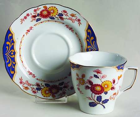 Canton Fair Flat Cup & Saucer Set