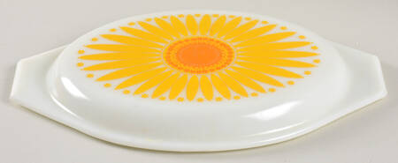 Daisy Lid for 12" Oval Divided Vegetable by Pyrex