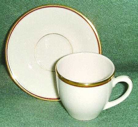 PIC56 Flat Demitasse Cup & Saucer Set