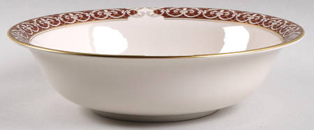 Santa Clara (Ivory Background) 9" Round Vegetable Bowl