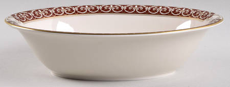 Santa Clara (Ivory Background) 9" Oval Vegetable Bowl