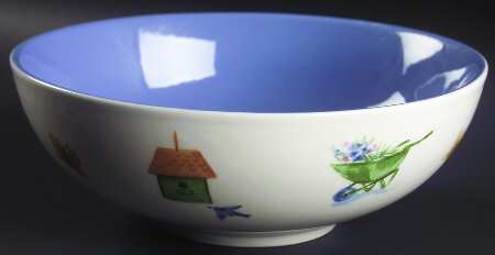 Garden Gate 8" Round Vegetable Bowl