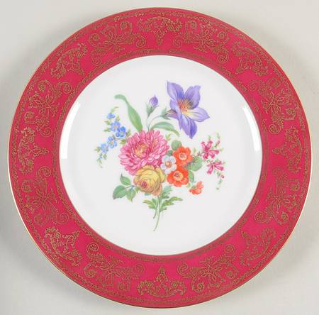 PUL12 Red Salad Plate