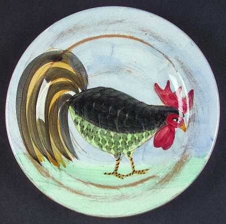 Il Galletto Blue Salad Plate