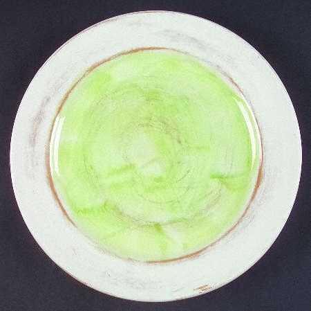 Il Galletto Green Accent Dinner Plate