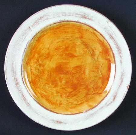 Il Galletto Yellow Accent Dinner Plate