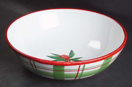 O' Tannenbaum 9" Round Vegetable Bowl