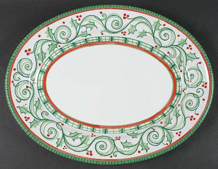 O' Tannenbaum 14" Oval Serving Platter