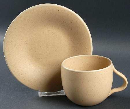 Ellipse Flat Cup & Saucer Set