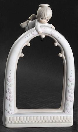 Angel on Arch Ornament Holder Trumpet-Angel Ornament Holder - Trumpet Trademark With Box