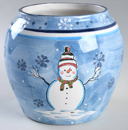 Snowman Cookie Jar No Lid