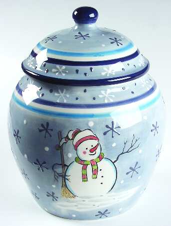 Snowman Cookie Jar & Lid