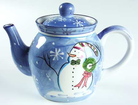 Snowman Teapot & Lid