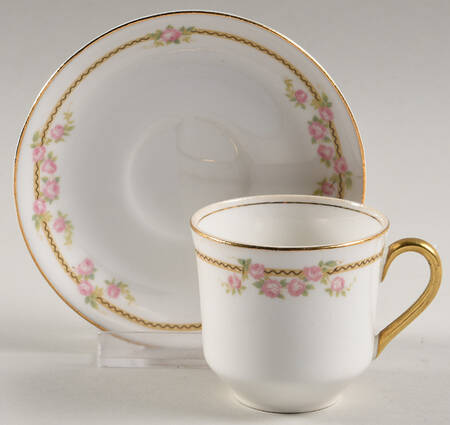 POP181 Flat Demitasse Cup & Saucer Set