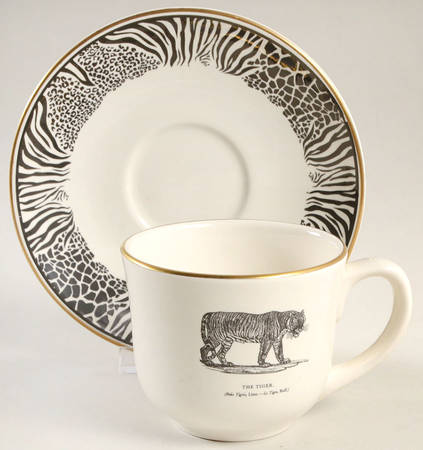 Bewick's Beastes Flat Cup & Saucer Set