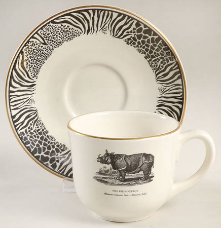 Bewick's Beastes Flat Cup & Saucer Set