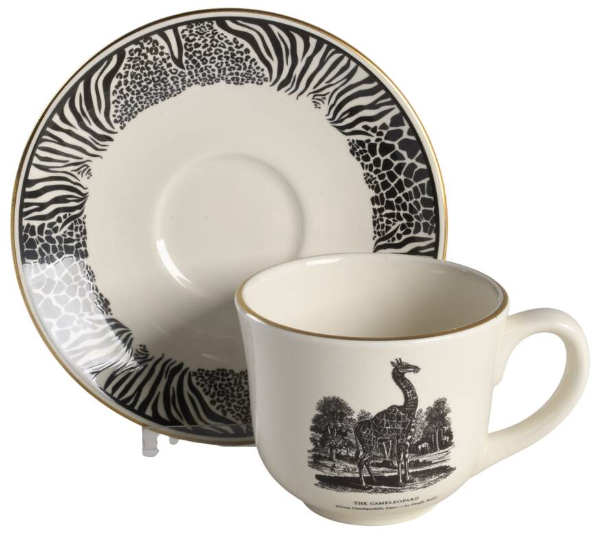 Bewick's Beastes Flat Cup & Saucer Set