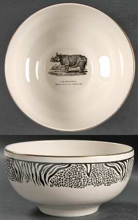 Bewick's Beastes 9" Salad Serving Bowl