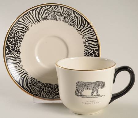 Bewick's Beastes Flat Cup & Saucer Set