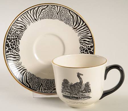 Bewick's Beastes Flat Cup & Saucer Set