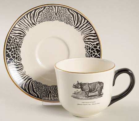 Bewick's Beastes Flat Cup & Saucer Set