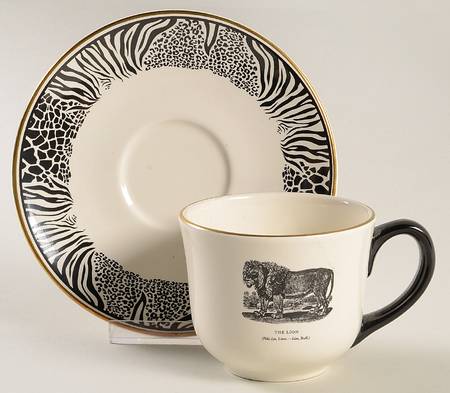 Bewick's Beastes Flat Cup & Saucer Set