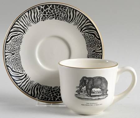 Bewick's Beastes Flat Cup & Saucer Set