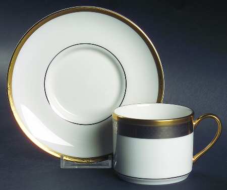 Luxor Flat Cup & Saucer Set