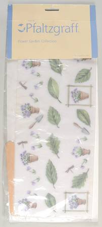 Flower Garden Transfer Sheet - Set of 4