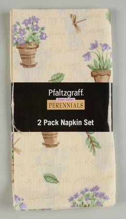 Flower Garden Cloth Napkins - Set of 2