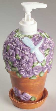 Flower Garden Sculpted Lotion Dispenser