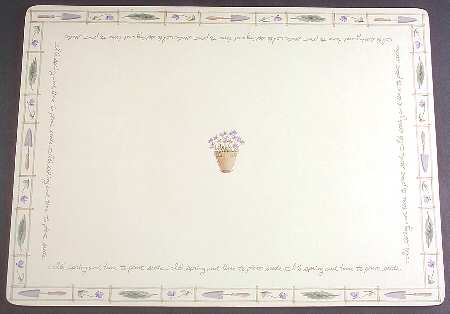 Flower Garden Corkboard Placemat