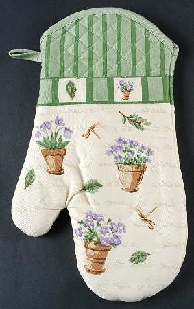 Flower Garden Cloth Oven Mitt