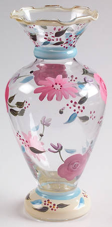 Rose Garden Glassware Bud Vase